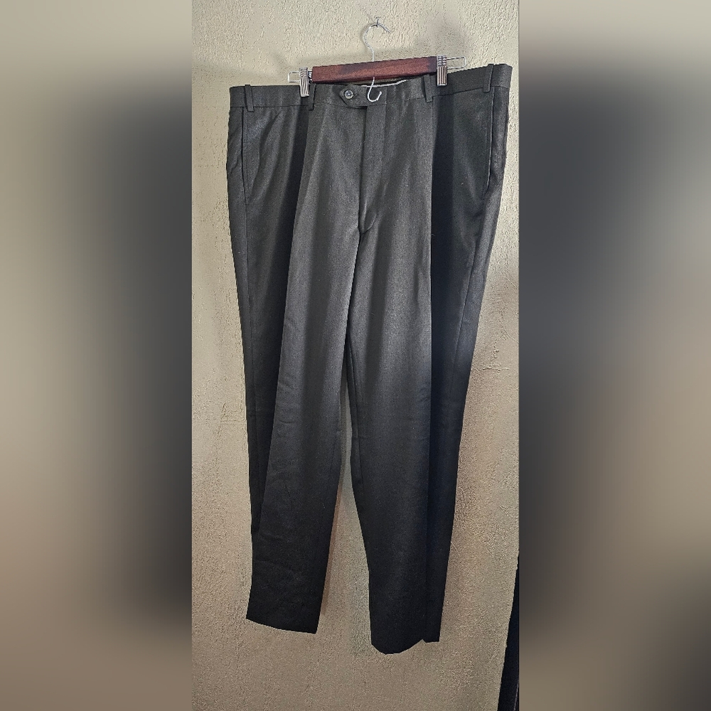 Tommy Hilfiger Men’s Pants Slacks 100% Wool 42"x30" Grey Dress Pants pre-owned
